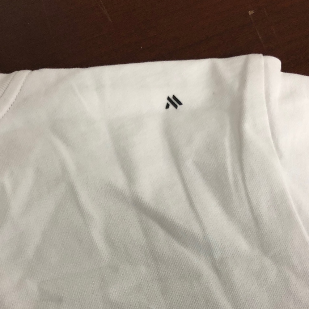 Women’s White Monastery Cropped Tee with Purple Logo Sz medium brand new - Picture 7 of 8